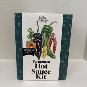 New In Box FARM STEADY Fermented Hot Sauce Kit.